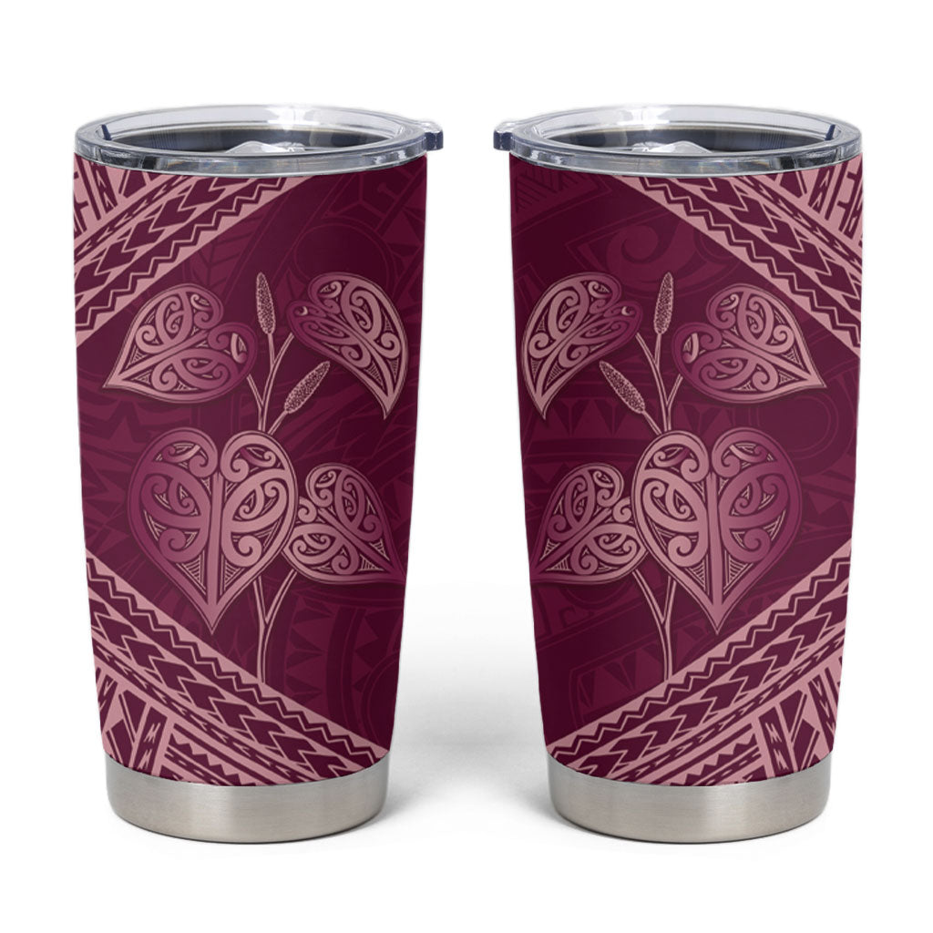 Burgundy New Zealand Kawakawa Maori Ngaru Tumbler Cup