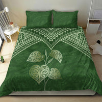 Green New Zealand Kawakawa Maori Ngaru Bedding Set LT14 - Polynesian Pride