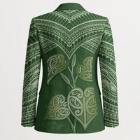 Green New Zealand Kawakawa Maori Ngaru Blazer LT14 - Polynesian Pride