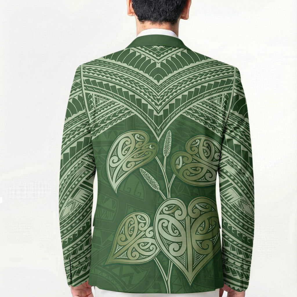 Green New Zealand Kawakawa Maori Ngaru Blazer LT14 - Polynesian Pride