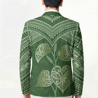 Green New Zealand Kawakawa Maori Ngaru Blazer LT14 - Polynesian Pride