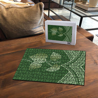 Green New Zealand Kawakawa Maori Ngaru Puzzle LT14 - Polynesian Pride