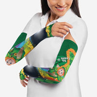 St Patrick's Day Hawaii Arm Sleeves Hauoli Maoli Funny Shaka Leprechaun