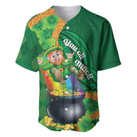 St Patrick's Day Hawaii Baseball Jersey Hauoli Maoli Funny Shaka Leprechaun