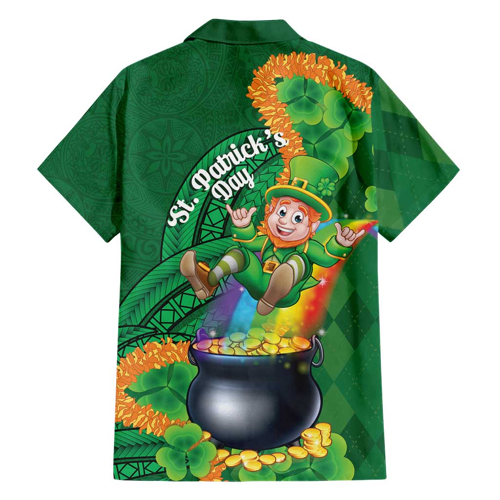 St Patrick's Day Hawaii Family Matching Mermaid Dress and Hawaiian Shirt Hauoli Maoli Funny Shaka Leprechaun LT14 - Polynesian Pride