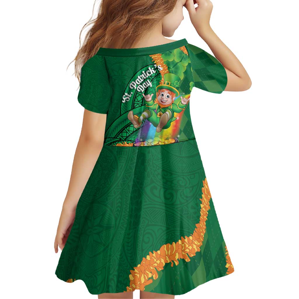 St Patrick's Day Hawaii Family Matching Tank Maxi Dress and Hawaiian Shirt Hauoli Maoli Funny Shaka Leprechaun LT14 - Polynesian Pride