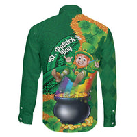 St Patrick's Day Hawaii Family Matching Tank Maxi Dress and Hawaiian Shirt Hauoli Maoli Funny Shaka Leprechaun LT14 - Polynesian Pride