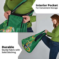 St Patrick's Day Hawaii Grocery Bag Hauoli Maoli Funny Shaka Leprechaun