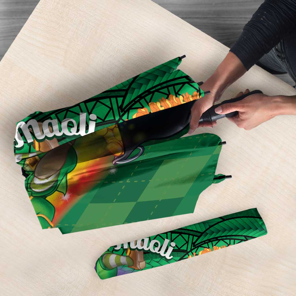 St Patrick's Day Hawaii Umbrella Hauoli Maoli Funny Shaka Leprechaun