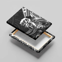 Hafa Adai Guam Discovery Day Canvas Wall Art Chamorro Latte Stone Hand Black Version