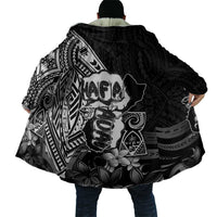 Hafa Adai Guam Discovery Day Cloak Chamorro Latte Stone Hand Black Version