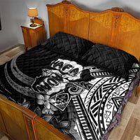 Hafa Adai Guam Discovery Day Quilt Bed Set Chamorro Latte Stone Hand Black Version