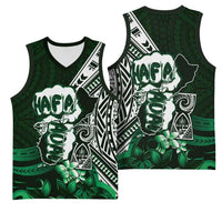 Hafa Adai Guam Discovery Day Basketball Jersey Chamorro Latte Stone Hand Green Version