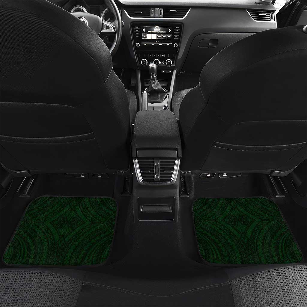 Hafa Adai Guam Discovery Day Car Mats Chamorro Latte Stone Hand Green Version
