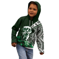 Hafa Adai Guam Discovery Day Kid Hoodie Chamorro Latte Stone Hand Green Version