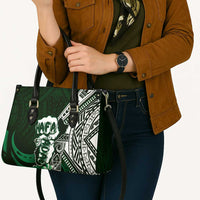 Hafa Adai Guam Discovery Day Leather Bag Chamorro Latte Stone Hand Green Version