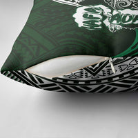 Hafa Adai Guam Discovery Day Pillow Cover Chamorro Latte Stone Hand Green Version