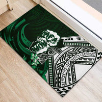 Hafa Adai Guam Discovery Day Rubber Doormat Chamorro Latte Stone Hand Green Version