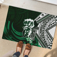 Hafa Adai Guam Discovery Day Rubber Doormat Chamorro Latte Stone Hand Green Version