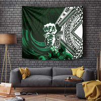 Hafa Adai Guam Discovery Day Tapestry Chamorro Latte Stone Hand Green Version