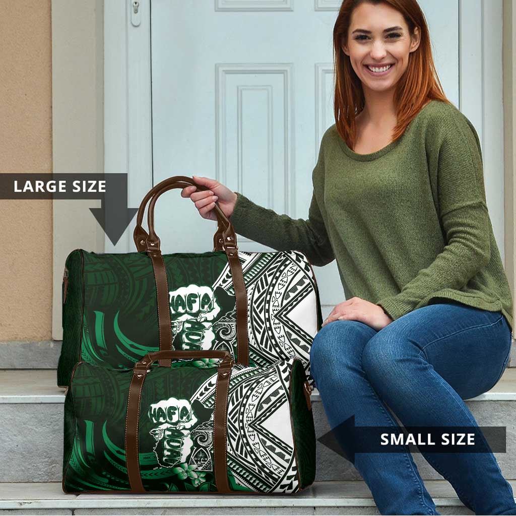 Hafa Adai Guam Discovery Day Travel Bag Chamorro Latte Stone Hand Green Version