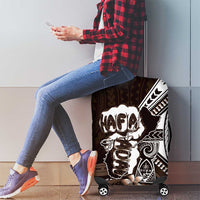 Hafa Adai Guam Discovery Day Luggage Cover Chamorro Latte Stone Hand Brown Version