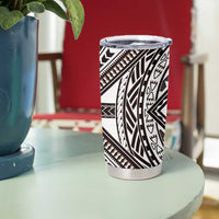 Hafa Adai Guam Discovery Day Tumbler Cup Chamorro Latte Stone Hand Brown Version