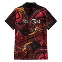 Personalised Polynesia Zodiac Aries Family Matching Summer Maxi Dress and Hawaiian Shirt Galaxy Polynesian Pattern Chest Tattoo Style