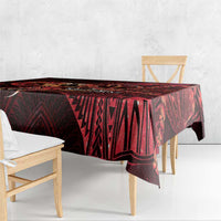 Personalised Polynesia Zodiac Aries Tablecloth Galaxy Polynesian Pattern Chest Tattoo Style