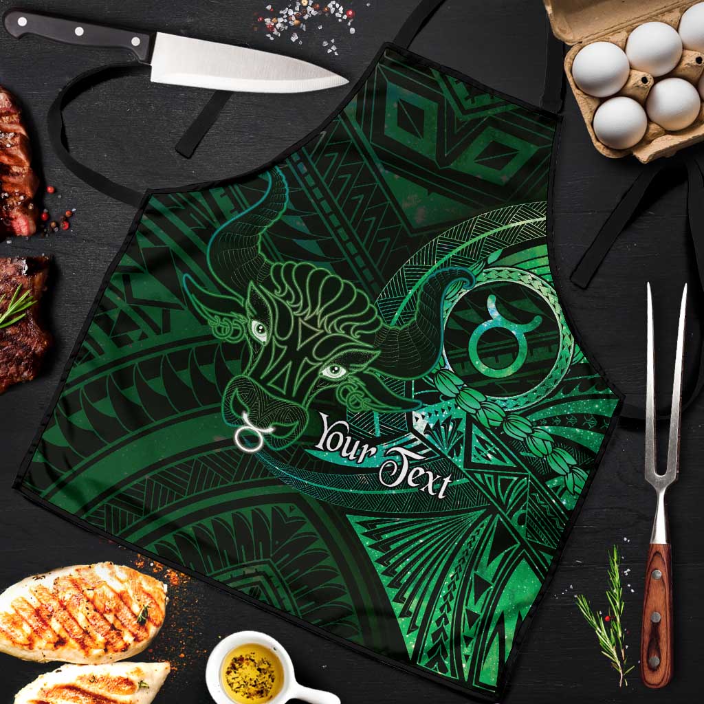 Personalised Polynesia Zodiac Taurus Apron Galaxy Polynesian Pattern Chest Tattoo Style