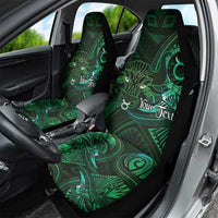Personalised Polynesia Zodiac Taurus Car Seat Cover Galaxy Polynesian Pattern Chest Tattoo Style