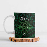 Personalised Polynesia Zodiac Taurus Ceramic Mug Galaxy Polynesian Pattern Chest Tattoo Style