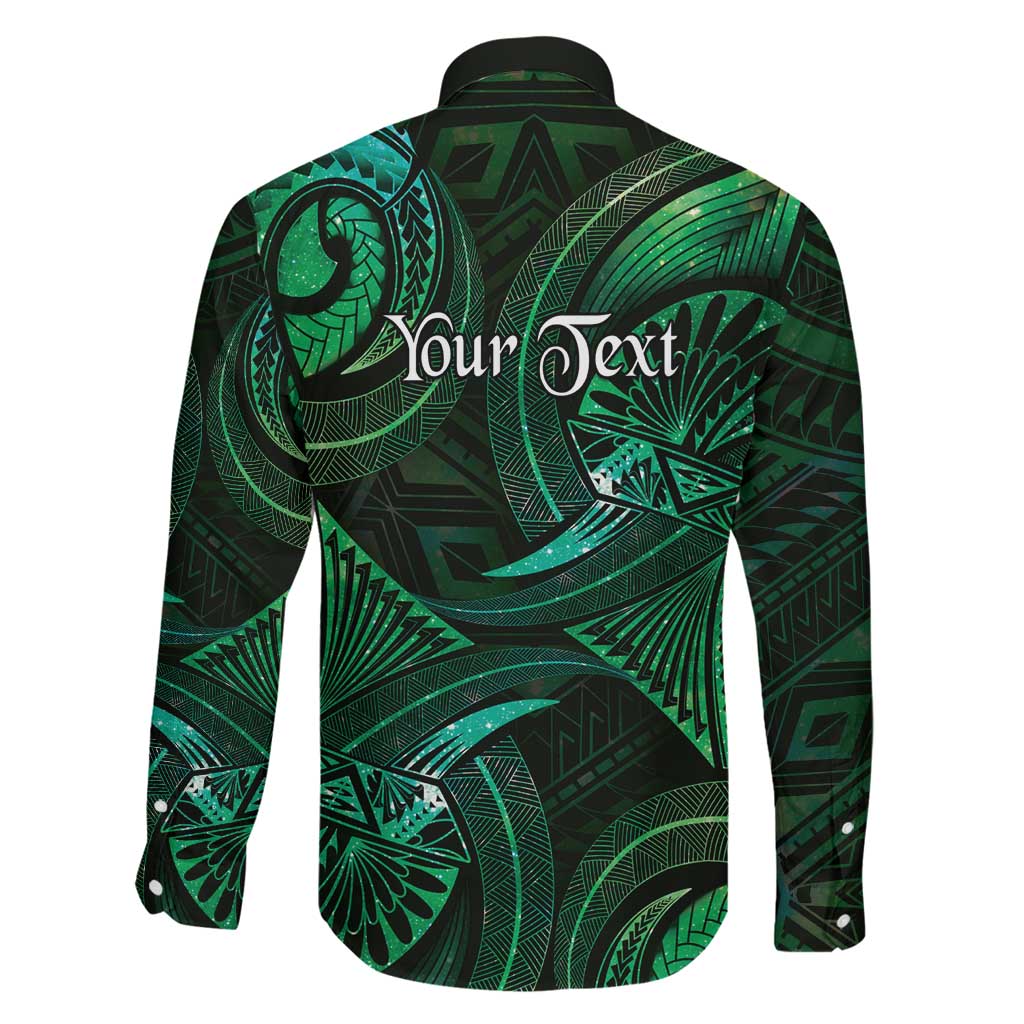 Personalised Polynesia Zodiac Taurus Family Matching Puletasi and Hawaiian Shirt Galaxy Polynesian Pattern Chest Tattoo Style