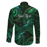 Personalised Polynesia Zodiac Taurus Family Matching Short Sleeve Bodycon Dress and Hawaiian Shirt Galaxy Polynesian Pattern Chest Tattoo Style