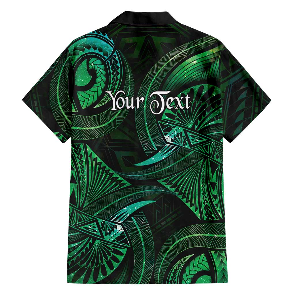 Personalised Polynesia Zodiac Taurus Family Matching Tank Maxi Dress and Hawaiian Shirt Galaxy Polynesian Pattern Chest Tattoo Style