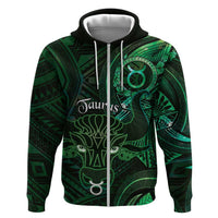 Personalised Polynesia Zodiac Taurus Hoodie Galaxy Polynesian Pattern Chest Tattoo Style
