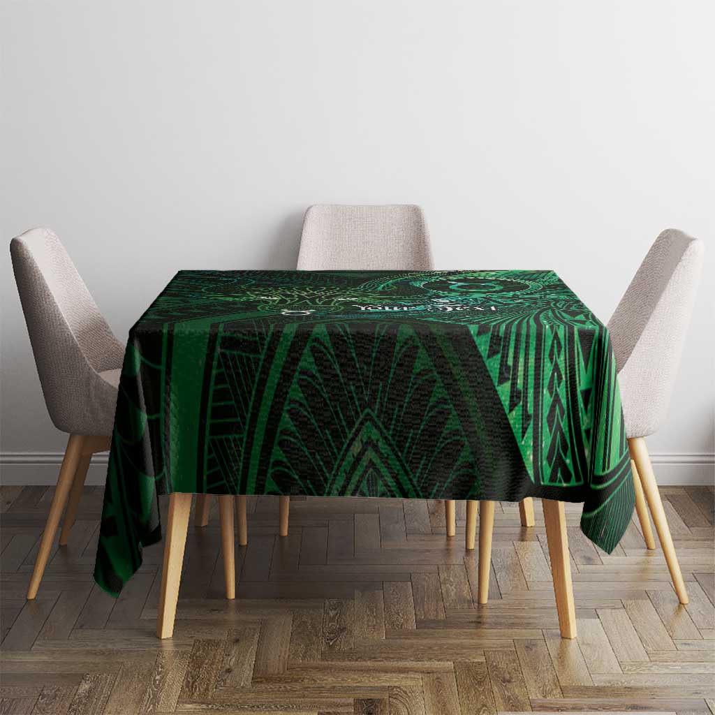 Personalised Polynesia Zodiac Taurus Tablecloth Galaxy Polynesian Pattern Chest Tattoo Style