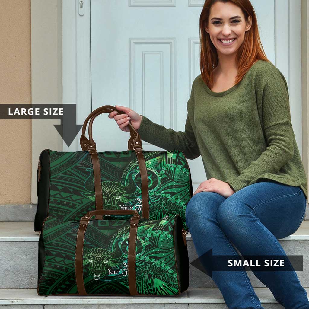 Personalised Polynesia Zodiac Taurus Travel Bag Galaxy Polynesian Pattern Chest Tattoo Style