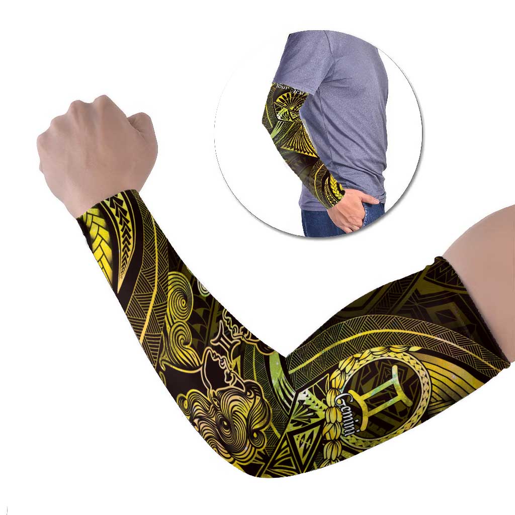 Personalised Polynesia Zodiac Gemini Arm Sleeves Galaxy Polynesian Pattern Chest Tattoo Style