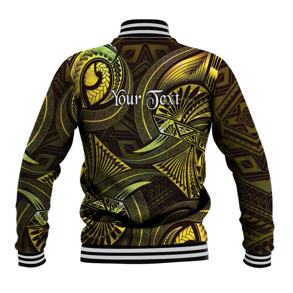 Personalised Polynesia Zodiac Gemini Baseball Jacket Galaxy Polynesian Pattern Chest Tattoo Style