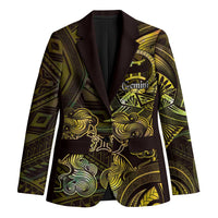 Personalised Polynesia Zodiac Gemini Blazer Galaxy Polynesian Pattern Chest Tattoo Style