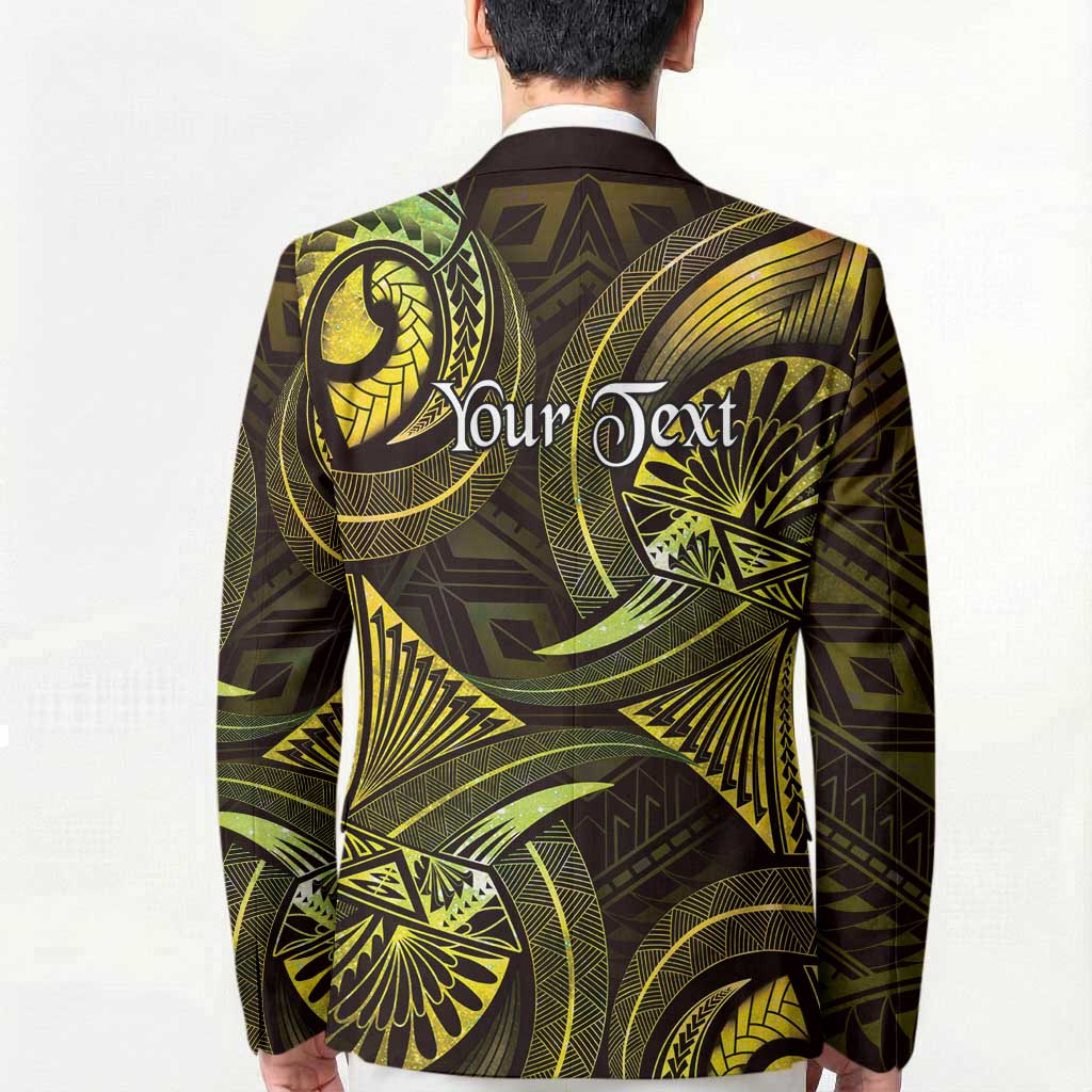 Personalised Polynesia Zodiac Gemini Blazer Galaxy Polynesian Pattern Chest Tattoo Style