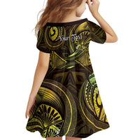 Personalised Polynesia Zodiac Gemini Family Matching Mermaid Dress and Hawaiian Shirt Galaxy Polynesian Pattern Chest Tattoo Style