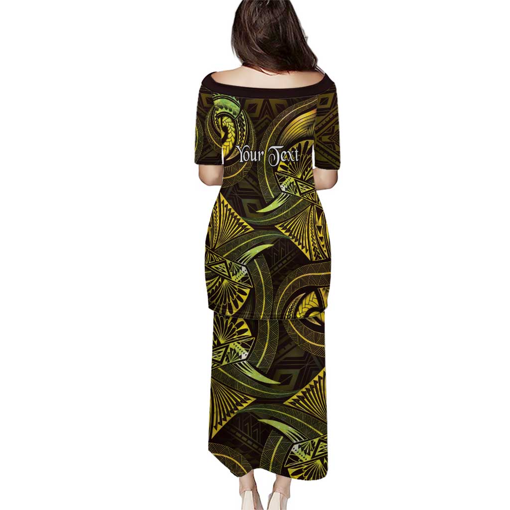 Personalised Polynesia Zodiac Gemini Family Matching Puletasi and Hawaiian Shirt Galaxy Polynesian Pattern Chest Tattoo Style