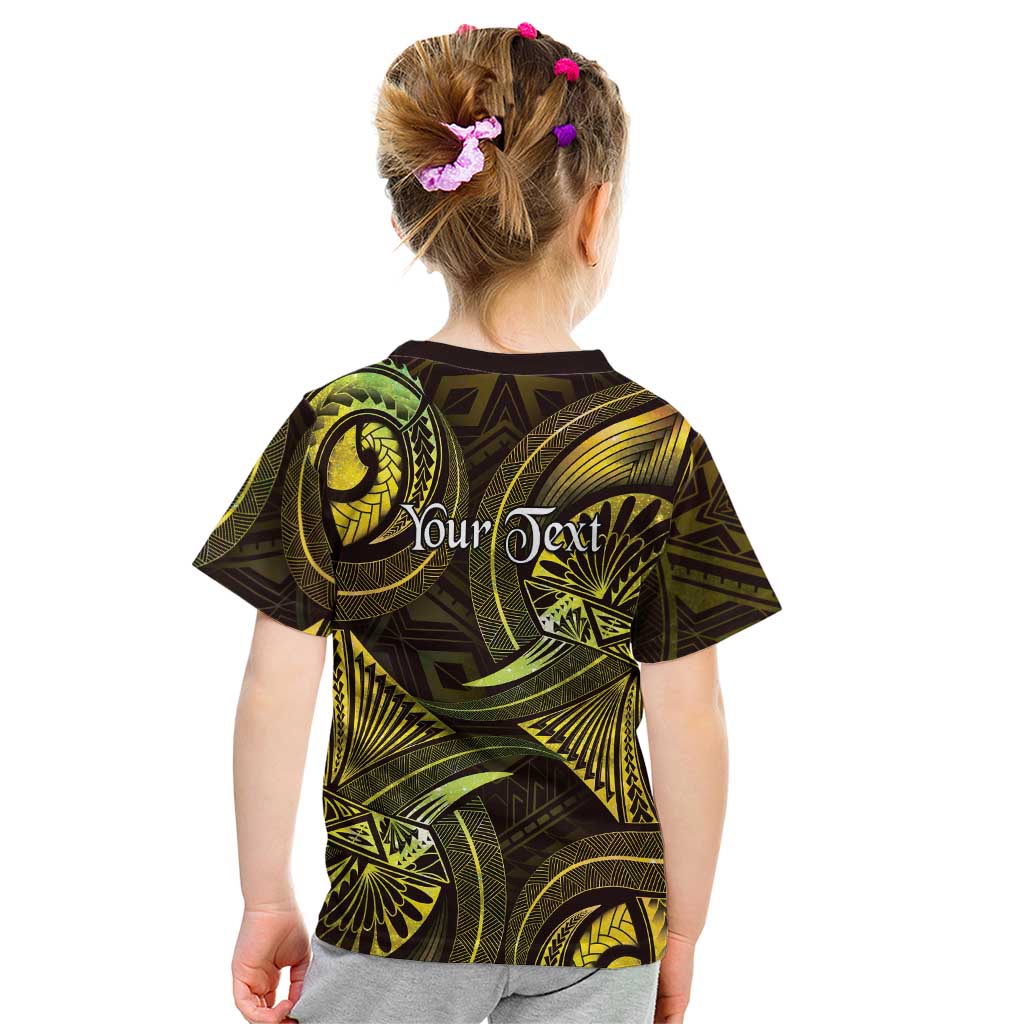 Personalised Polynesia Zodiac Gemini Kid T Shirt Galaxy Polynesian Pattern Chest Tattoo Style