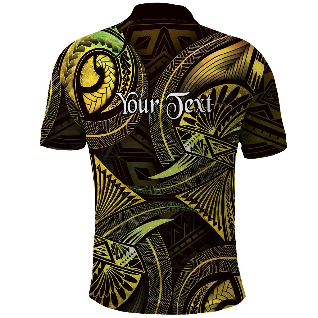 Personalised Polynesia Zodiac Gemini Polo Shirt Galaxy Polynesian Pattern Chest Tattoo Style
