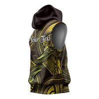 Personalised Polynesia Zodiac Gemini Sleeveless Hoodie Galaxy Polynesian Pattern Chest Tattoo Style