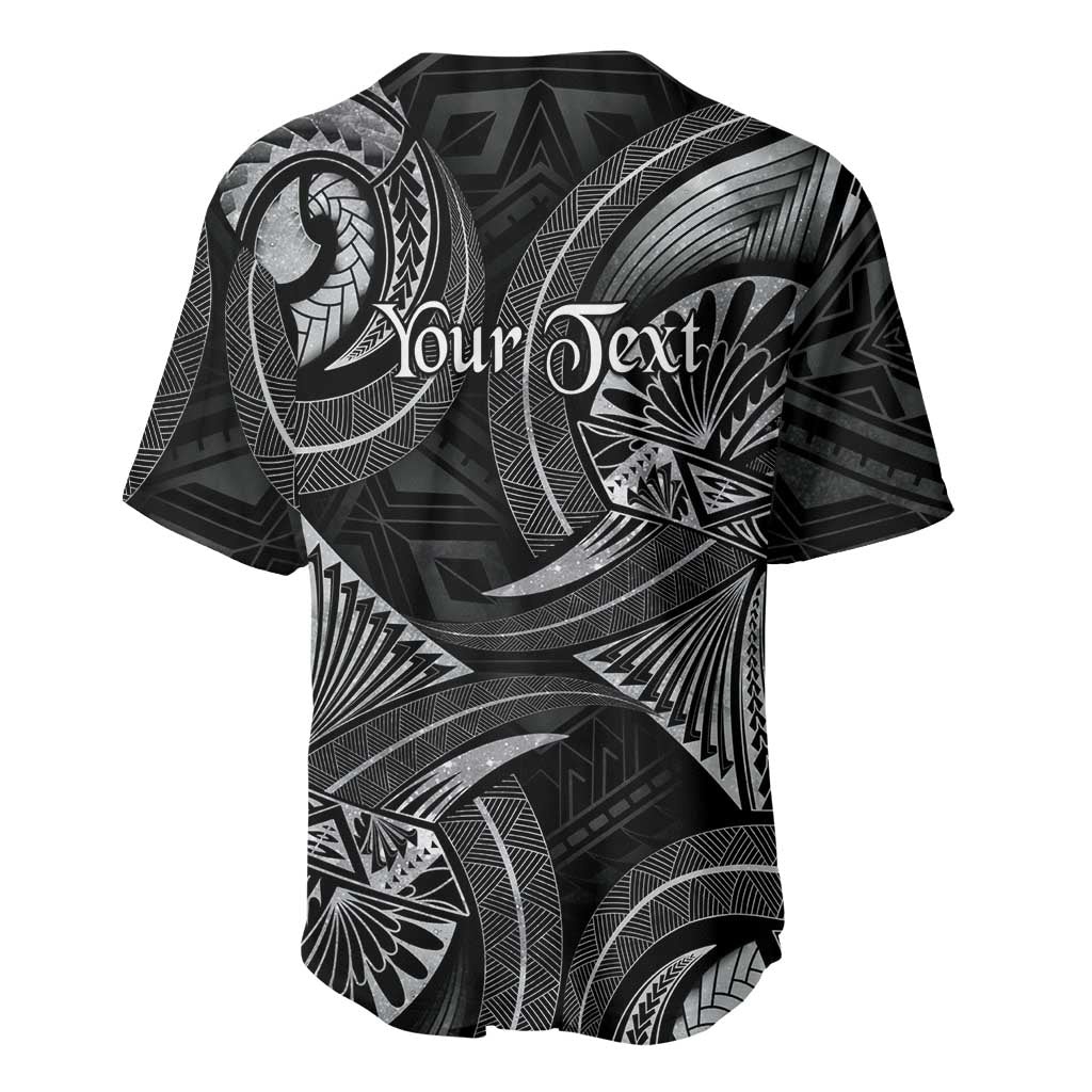 Personalised Polynesia Zodiac Cancer Baseball Jersey Galaxy Polynesian Pattern Chest Tattoo Style