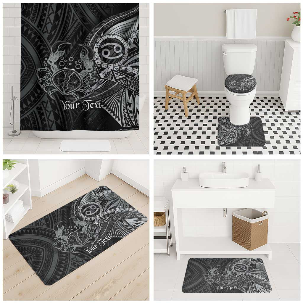 Personalised Polynesia Zodiac Cancer Bathroom Set Galaxy Polynesian Pattern Chest Tattoo Style