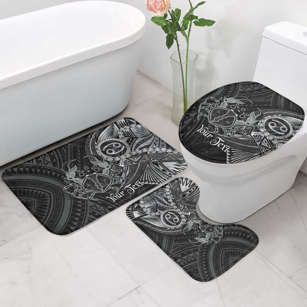 Personalised Polynesia Zodiac Cancer Bathroom Set Galaxy Polynesian Pattern Chest Tattoo Style